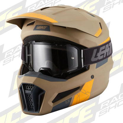 LEATT MOTOCROSS ENDURO MX OFFROAD HELMET MOTO 3.5 - KHAKI BROWN ORANGE - ACE Race Shop