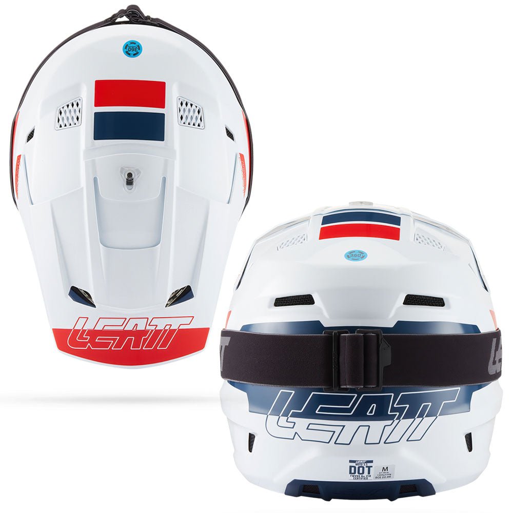 LEATT MOTOCROSS ENDURO MX OFFROAD HELMET MOTO 3.5 - WHITE RED - ACE Race Shop