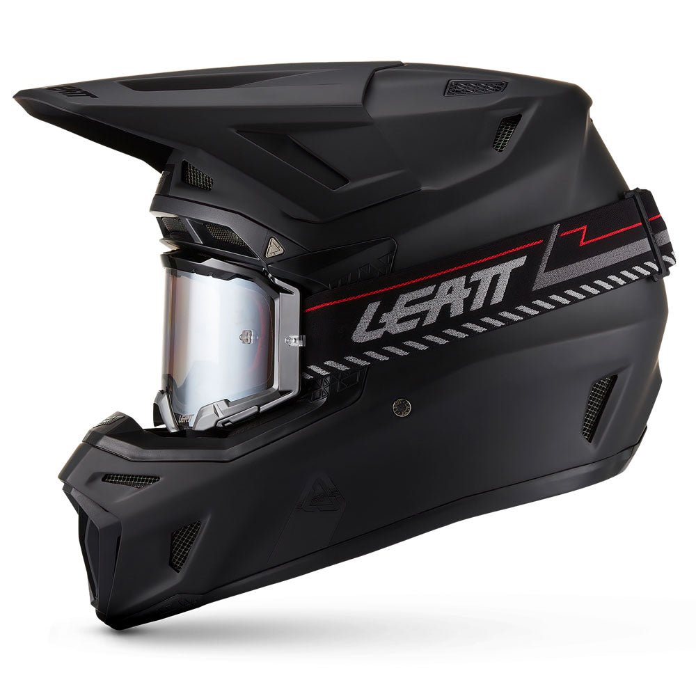 LEATT MOTOCROSS ENDURO MX OFFROAD HELMET MOTO 8.5 - BLACK - ACE Race Shop