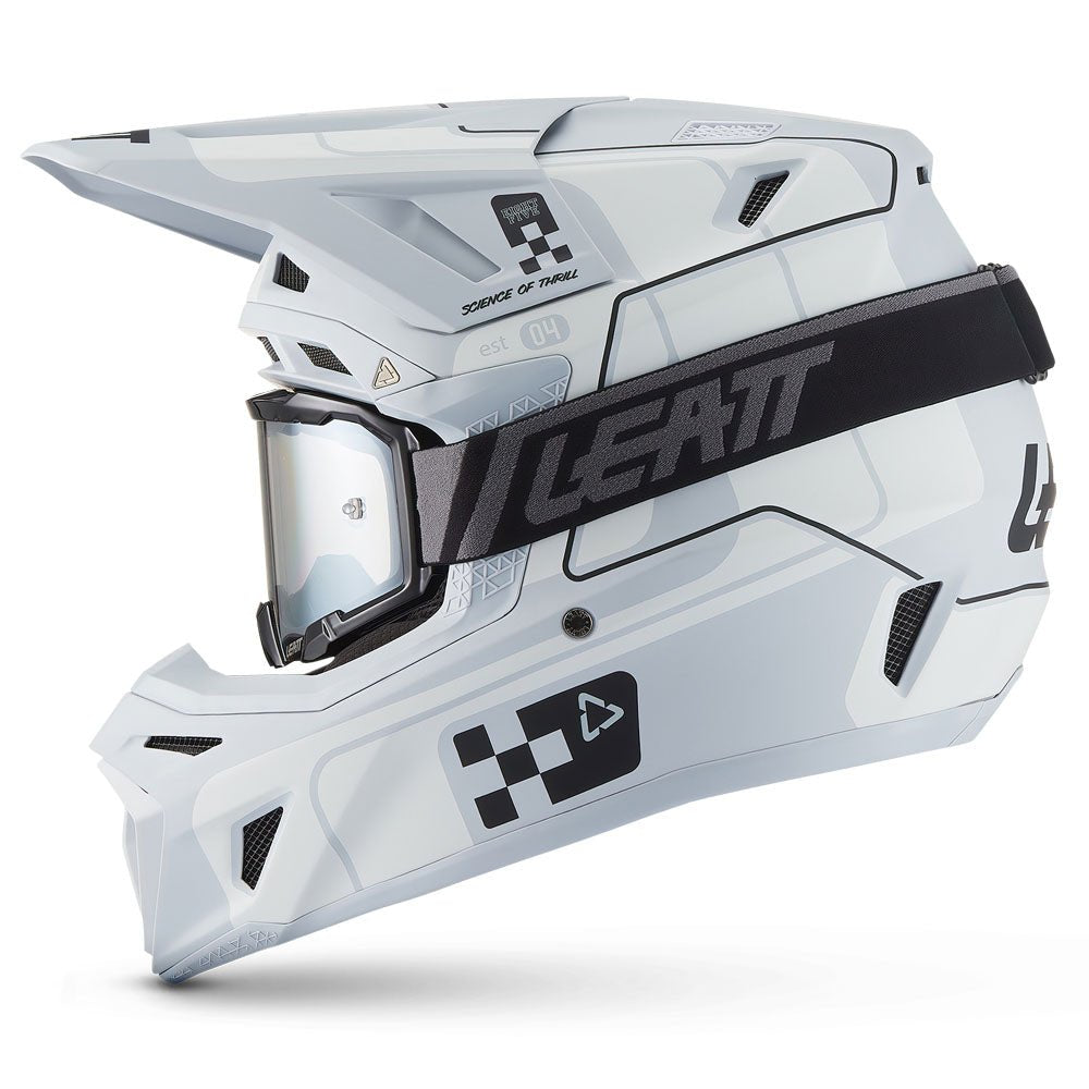 LEATT MOTOCROSS ENDURO MX OFFROAD HELMET MOTO 8.5 - GREY BLACK - ACE Race Shop