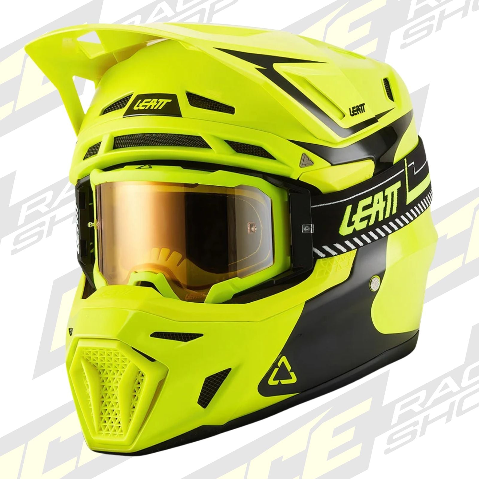 LEATT MOTOCROSS ENDURO MX OFFROAD HELMET MOTO 8.5 - NEON YELLOW - ACE Race Shop