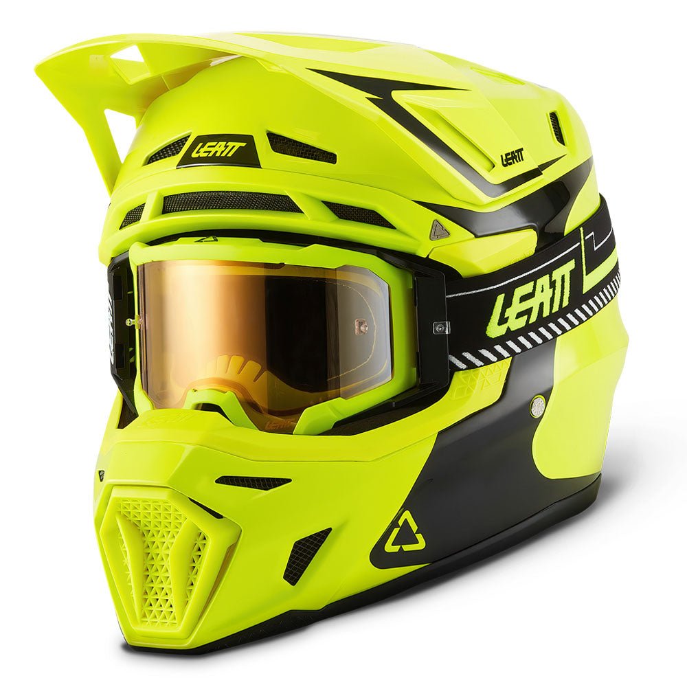LEATT MOTOCROSS ENDURO MX OFFROAD HELMET MOTO 8.5 - NEON YELLOW - ACE Race Shop