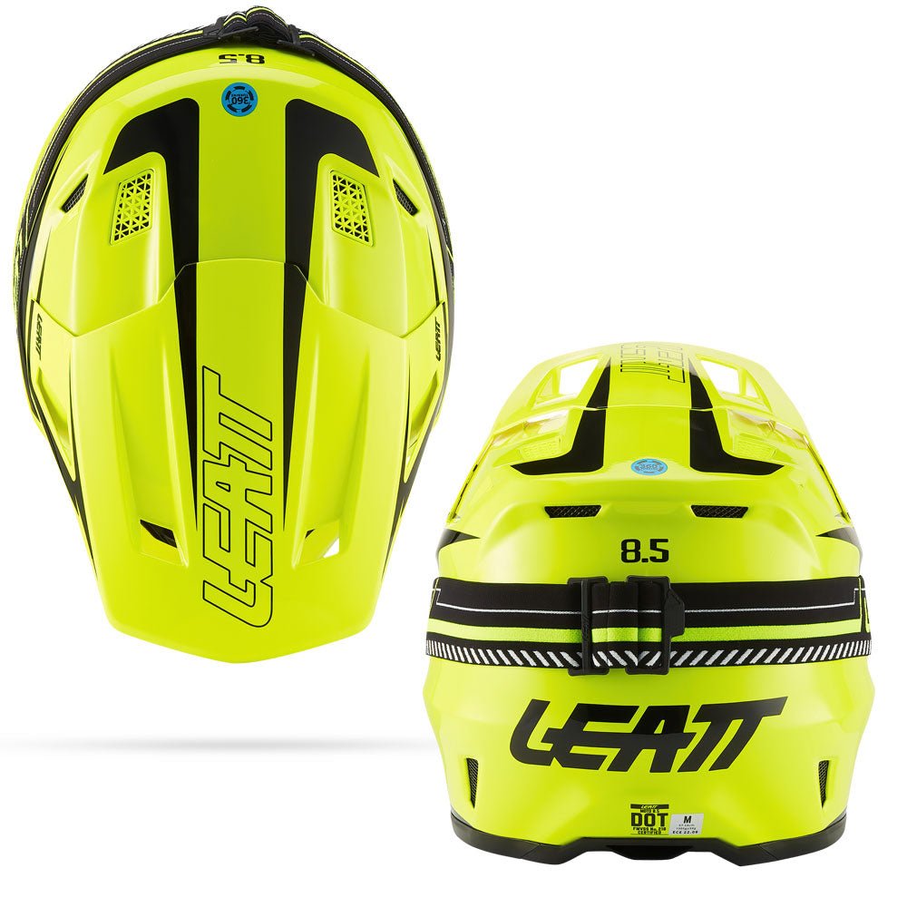 LEATT MOTOCROSS ENDURO MX OFFROAD HELMET MOTO 8.5 - NEON YELLOW - ACE Race Shop