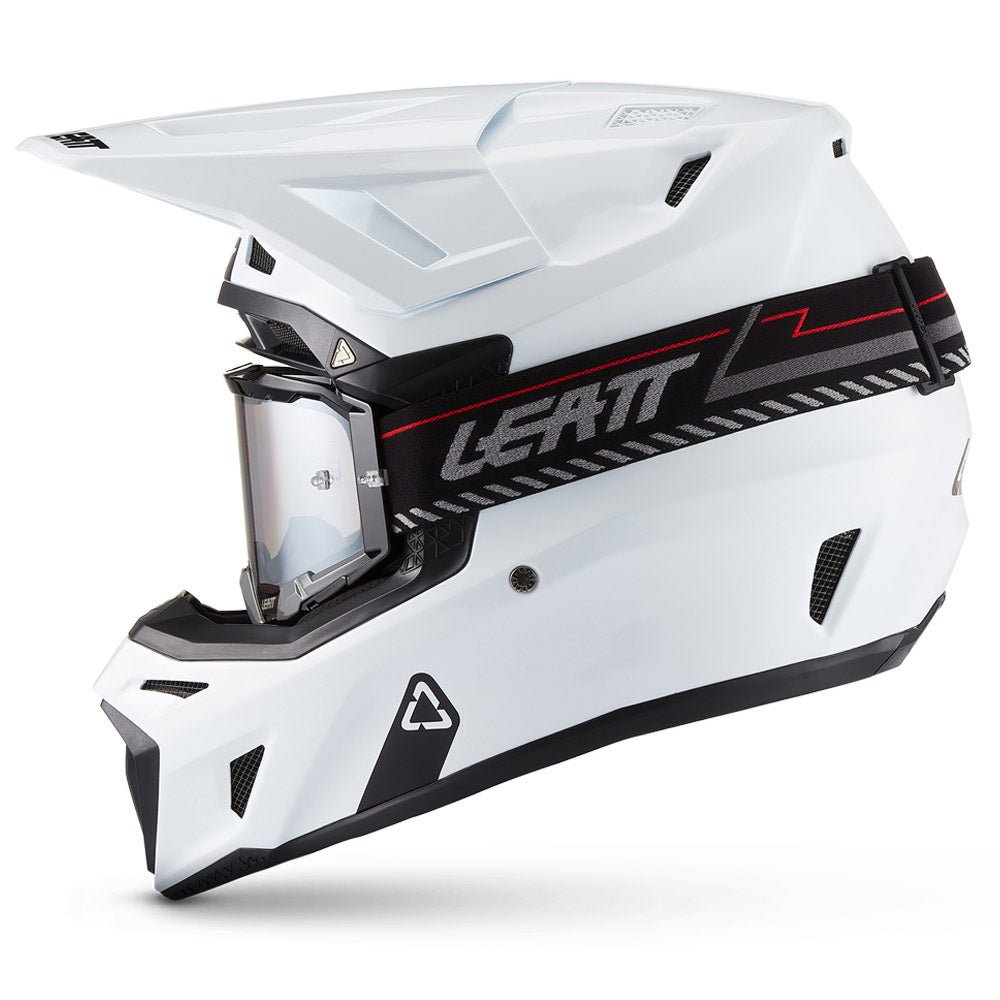 LEATT MOTOCROSS ENDURO MX OFFROAD HELMET MOTO 8.5 - WHITE - ACE Race Shop
