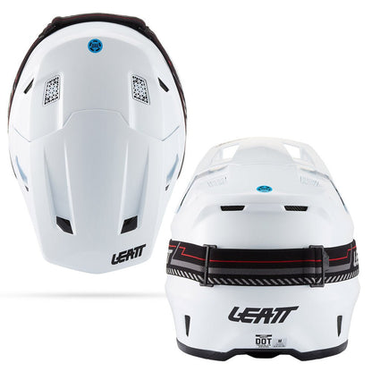 LEATT MOTOCROSS ENDURO MX OFFROAD HELMET MOTO 8.5 - WHITE - ACE Race Shop