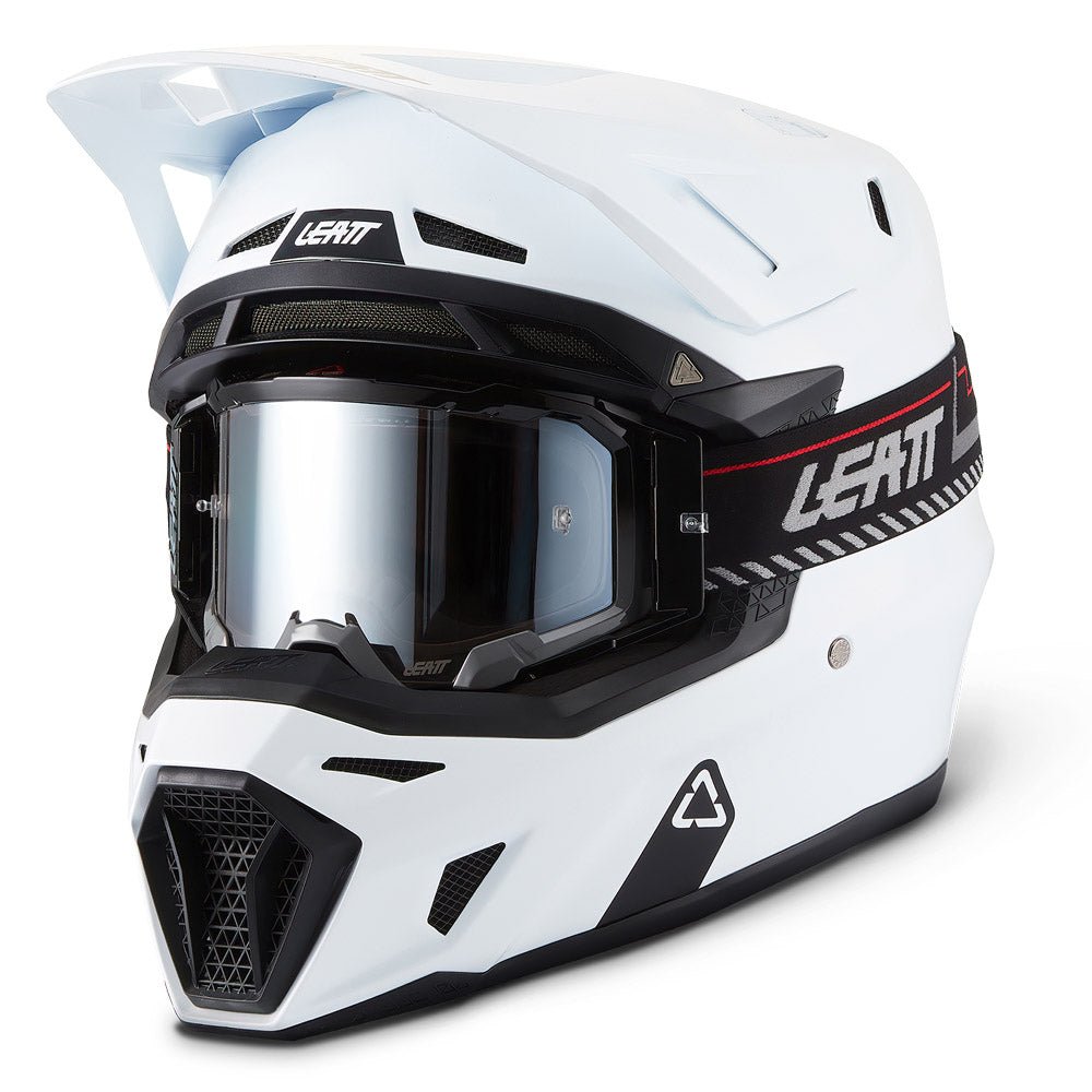 LEATT MOTOCROSS ENDURO MX OFFROAD HELMET MOTO 8.5 - WHITE - ACE Race Shop