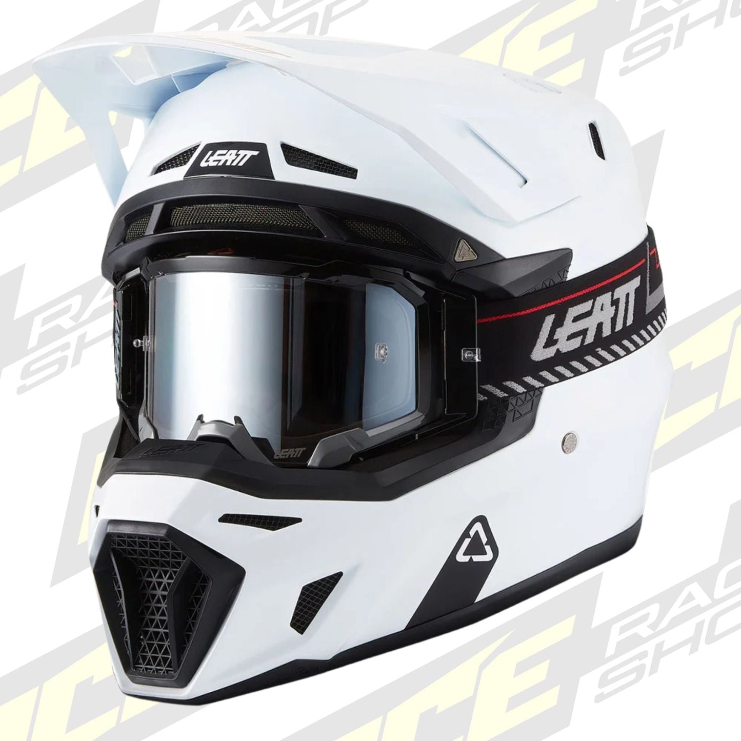 LEATT MOTOCROSS ENDURO MX OFFROAD HELMET MOTO 8.5 - WHITE - ACE Race Shop