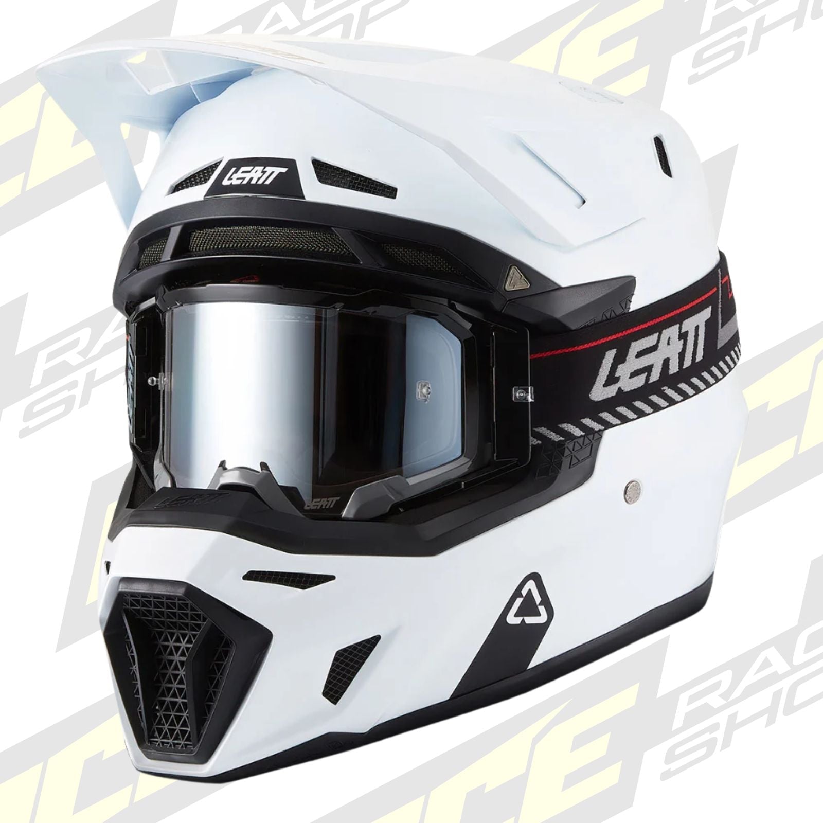 LEATT MOTOCROSS ENDURO MX OFFROAD HELMET MOTO 8.5 - WHITE - ACE Race Shop