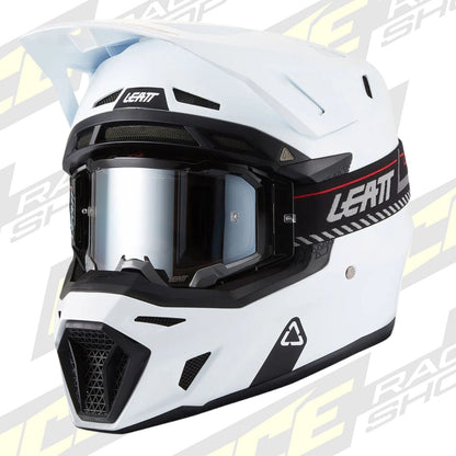 LEATT MOTOCROSS ENDURO MX OFFROAD HELMET MOTO 8.5 - WHITE - ACE Race Shop