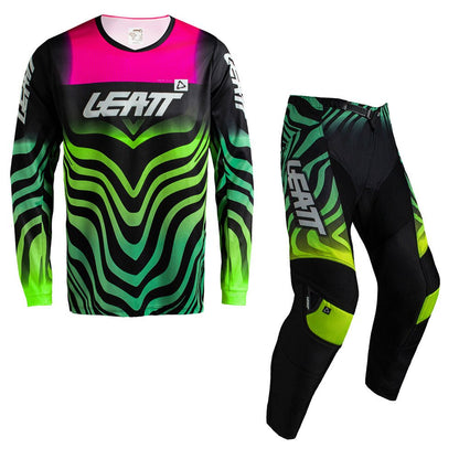 LEATT MOTOCROSS ENDURO MX PANT AND SHIRT KIT COMBO MOTO 3.5 - TIGER PINK - ACE Race Shop