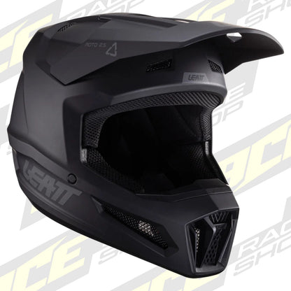 LEATT MOTOCROSS ENDURO OFFROAD HELMET MOTO 2.5 - STEALTH BLACK - ACE Race Shop