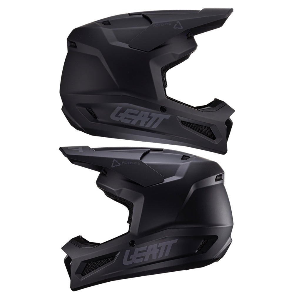 LEATT MOTOCROSS ENDURO OFFROAD HELMET MOTO 2.5 - STEALTH BLACK - ACE Race Shop