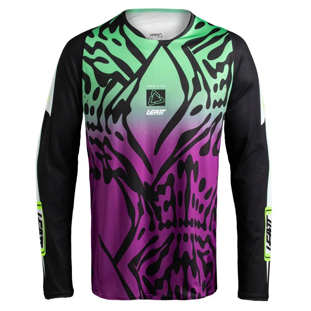 LEATT MOTOCROSS MX 4.5 SHIRT & PANT KIT COMBO - LEOPRAD PURPLE - ACE Race Shop