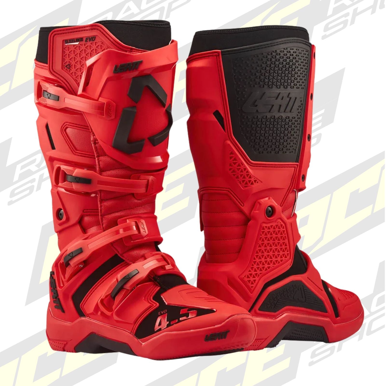 LEATT MOTOCROSS MX BOOT MOTO 4.5 EVO - RED BLACK - ACE Race Shop