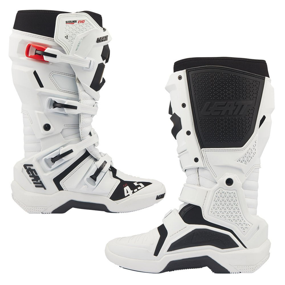 LEATT MOTOCROSS MX BOOT MOTO 4.5 EVO - WHITE - ACE Race Shop