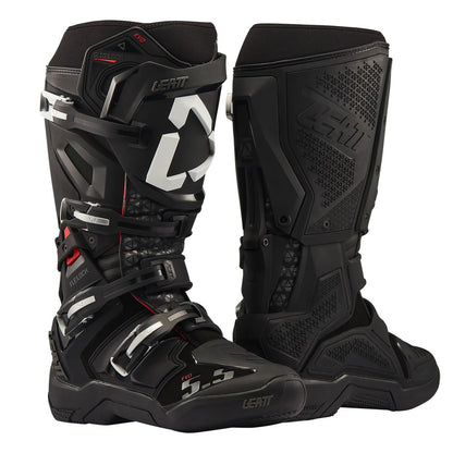 LEATT MOTOCROSS MX BOOT MOTO 5.5 FLEXLOCK EVO - BLACK WHITE - ACE Race Shop