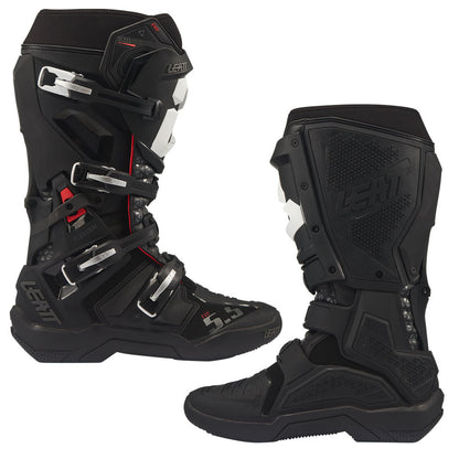 LEATT MOTOCROSS MX BOOT MOTO 5.5 FLEXLOCK EVO - BLACK WHITE - ACE Race Shop