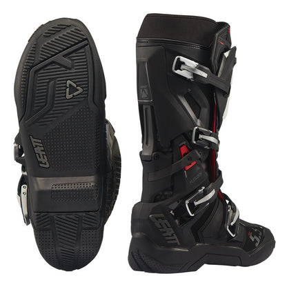 LEATT MOTOCROSS MX BOOT MOTO 5.5 FLEXLOCK EVO - BLACK WHITE - ACE Race Shop