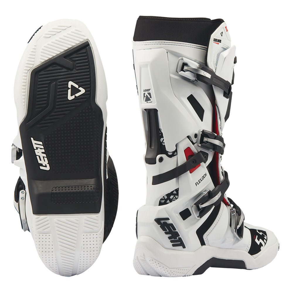 LEATT MOTOCROSS MX BOOT MOTO 5.5 FLEXLOCK EVO - WHITE - ACE Race Shop