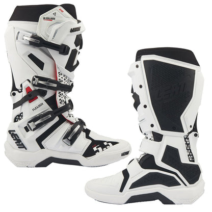 LEATT MOTOCROSS MX BOOT MOTO 5.5 FLEXLOCK EVO - WHITE - ACE Race Shop