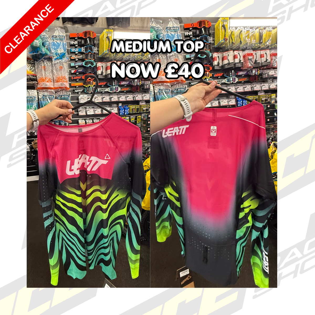 LEATT MOTOCROSS MX JERSEY SHIRT SALE CLEARANCE 5.5 TIGER PINK 2026 - ACE Race Shop