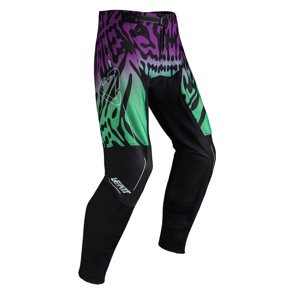 LEATT MOTOCROSS MX PANT TROUSERS BOTTOMS MOTO 4.5 LEOPARD PURPLE BLUE - ACE Race Shop