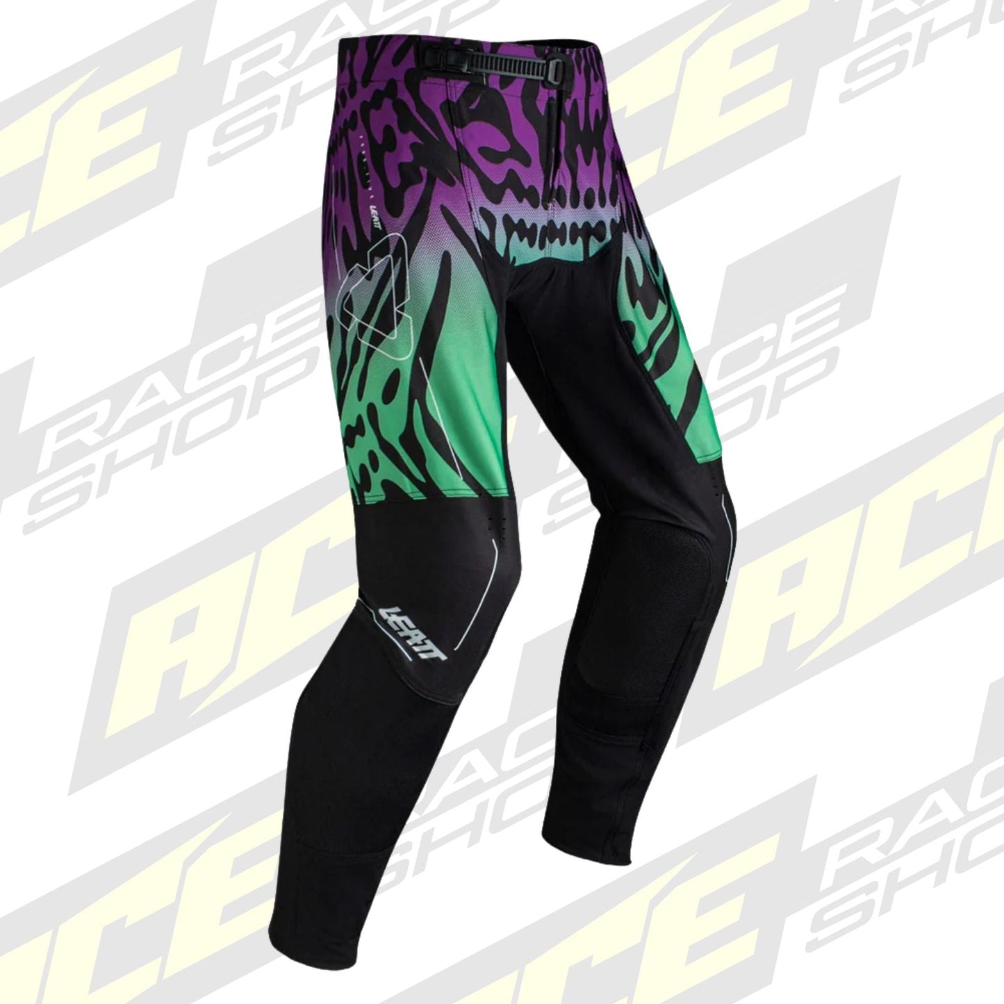 LEATT MOTOCROSS MX PANT TROUSERS BOTTOMS MOTO 4.5 LEOPARD PURPLE BLUE - ACE Race Shop