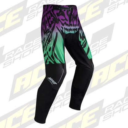 LEATT MOTOCROSS MX PANT TROUSERS BOTTOMS MOTO 4.5 LEOPARD PURPLE BLUE - ACE Race Shop