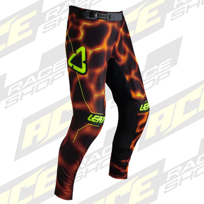 LEATT MOTOCROSS MX PANT TROUSERS BOTTOMS MOTO 5.5 - FIRE ORANGE BLACK - ACE Race Shop