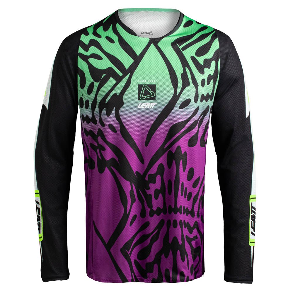 LEATT MOTOCROSS SHIRT JERSEY MOTO MX TOP 4.5 LITE LEOPARD PURPLE - ACE Race Shop