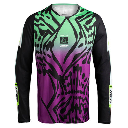 LEATT MOTOCROSS SHIRT JERSEY MOTO MX TOP 4.5 LITE LEOPARD PURPLE - ACE Race Shop