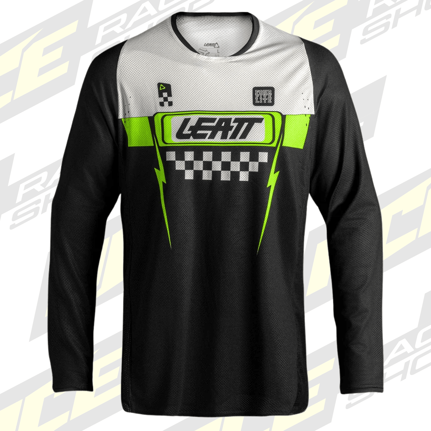 LEATT MOTOCROSS SHIRT JERSEY MOTO MX TOP 4.5 LITE SPEED BLACK - ACE Race Shop
