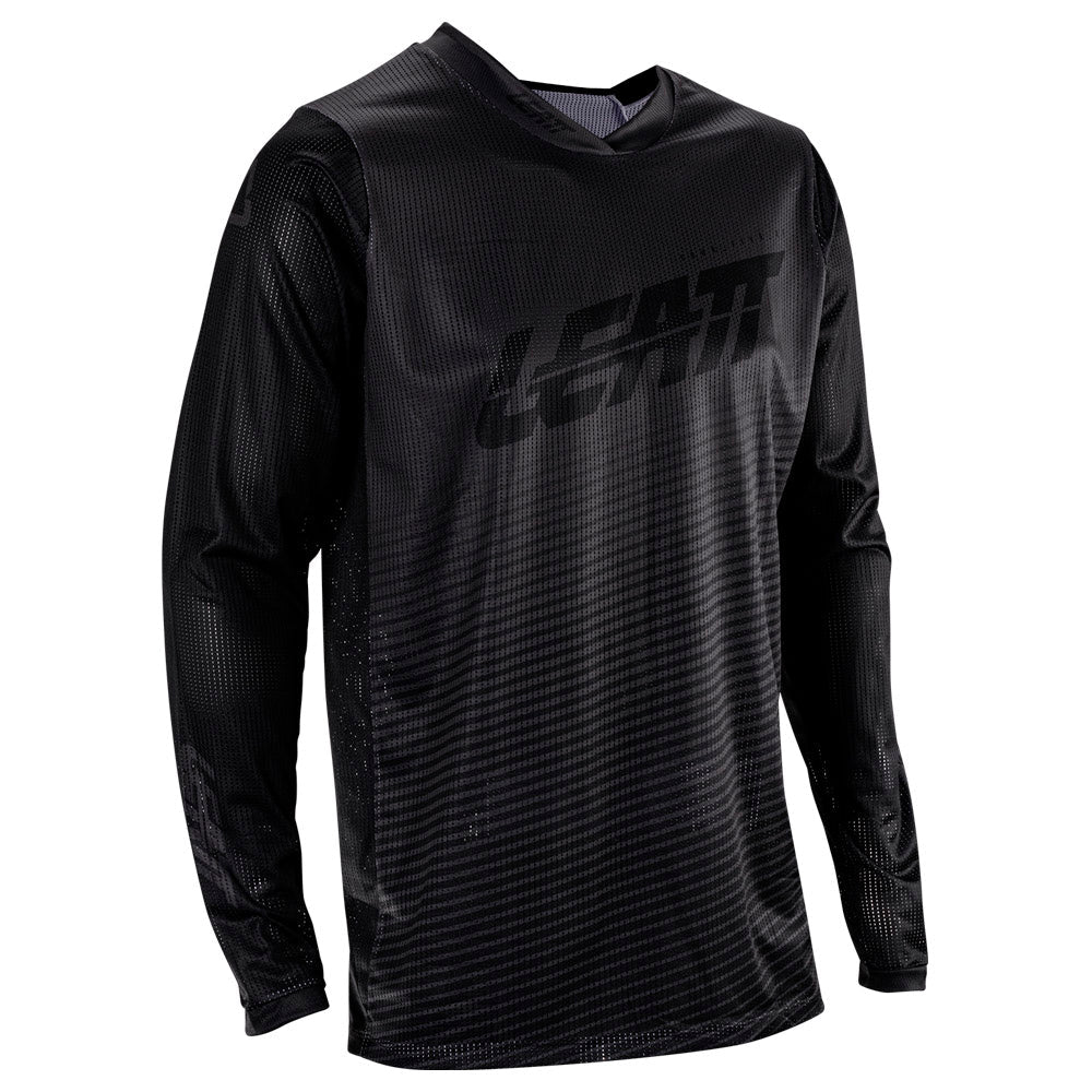 LEATT MOTOCROSS SHIRT JERSEY MOTO MX TOP 4.5 X-FLOW BLACK - ACE Race Shop