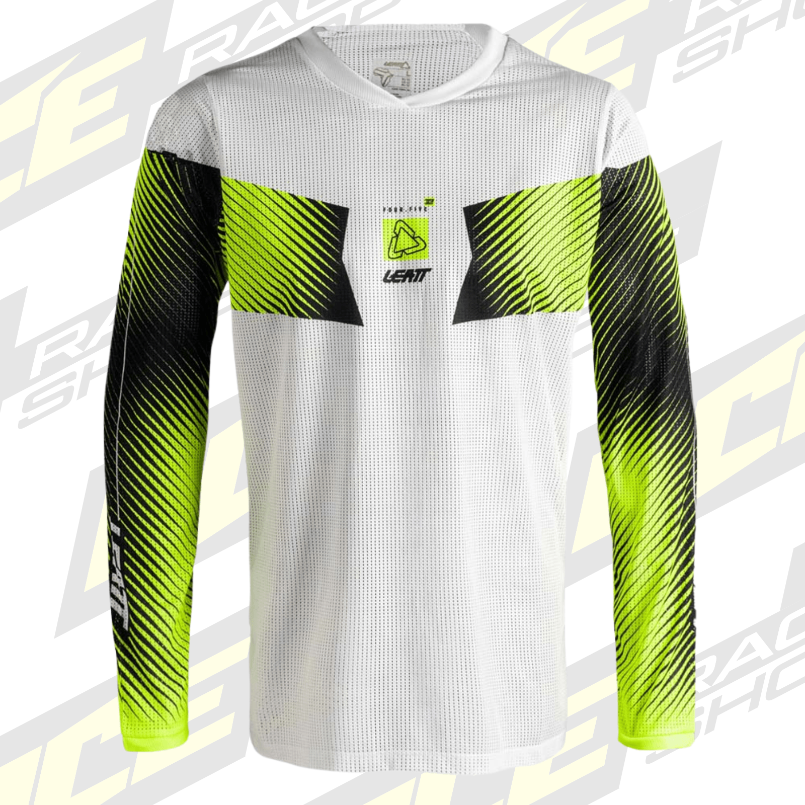 LEATT MOTOCROSS SHIRT JERSEY MOTO MX TOP 4.5 X-FLOW HATCHET WHITE - ACE Race Shop