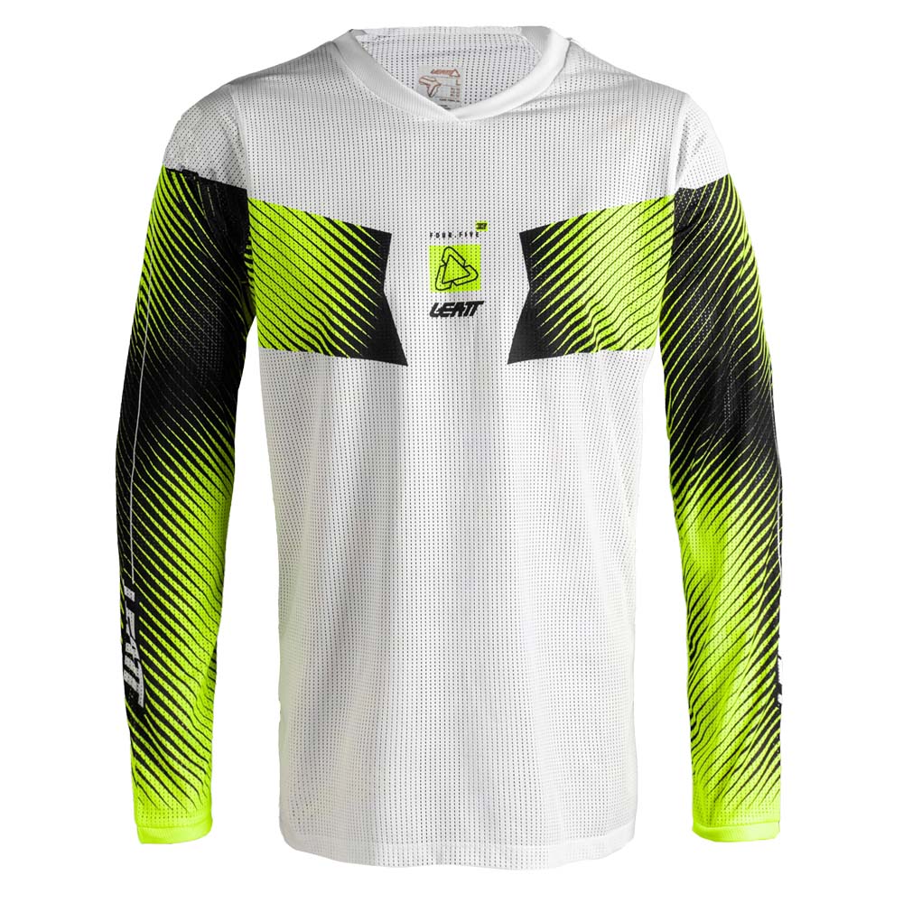 LEATT MOTOCROSS SHIRT JERSEY MOTO MX TOP 4.5 X-FLOW HATCHET WHITE - ACE Race Shop