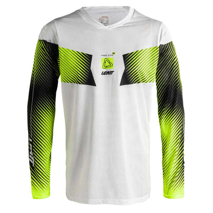 LEATT MOTOCROSS SHIRT JERSEY MOTO MX TOP 4.5 X-FLOW HATCHET WHITE - ACE Race Shop