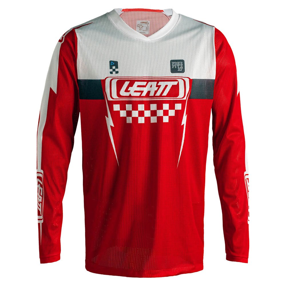 LEATT MOTOCROSS SHIRT JERSEY MOTO MX TOP 4.5 X-FLOW SPEED RED - ACE Race Shop