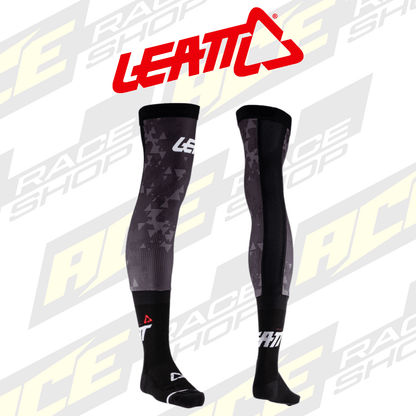 LEATT MX MOTOCROSS ENDURO KNEE BRACE SOCKS BLACK (PAIR) - ACE Race Shop