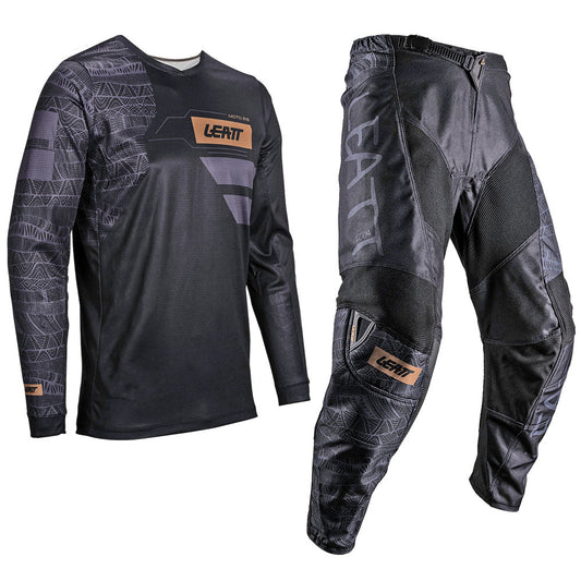 LEATT PANT AND SHIRT KIT 3.5 BLACK - ACE Race Shop