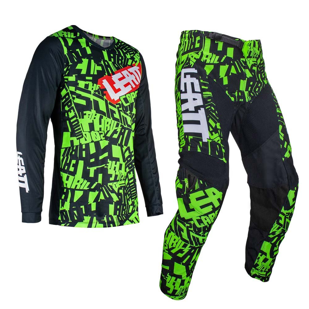 LEATT PANT AND SHIRT KIT 3.5 LIME - ACE Race Shop