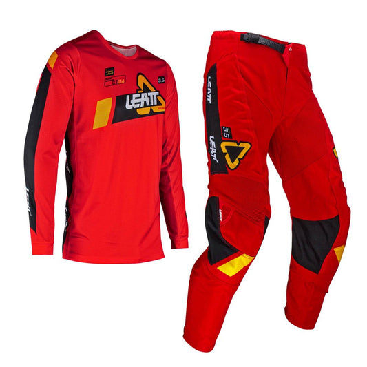LEATT PANT AND SHIRT KIT 3.5 RED - ACE Race Shop