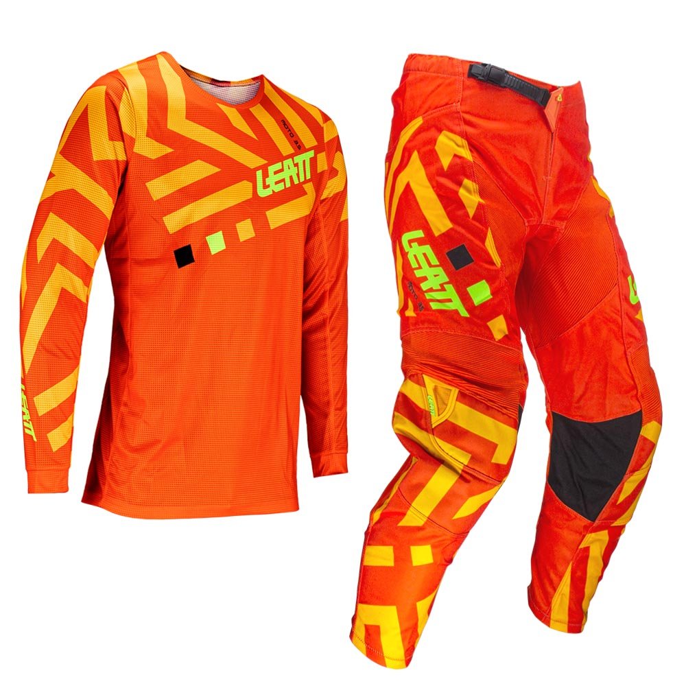 LEATT PANT AND SHIRT KIT MINI 3.5 CITRUS - ACE Race Shop