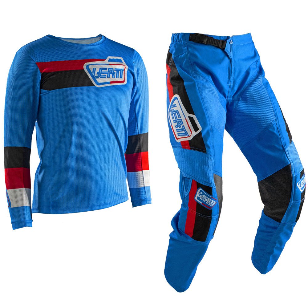 LEATT PANT AND SHIRT KIT YOUTH 3.5 PITBOARD ROYAL - ACE Race Shop