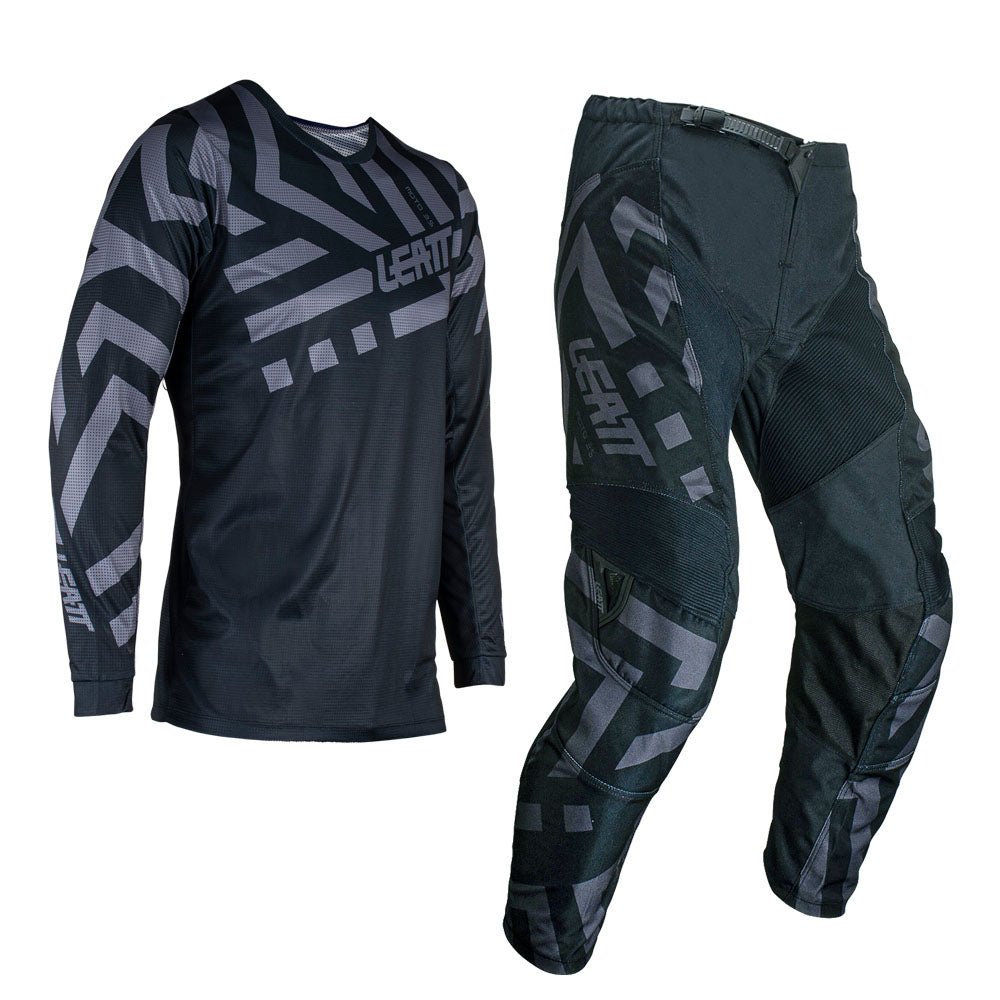 LEATT PANT AND SHIRT KIT YOUTH 3.5 STEALTH - ACE Race Shop
