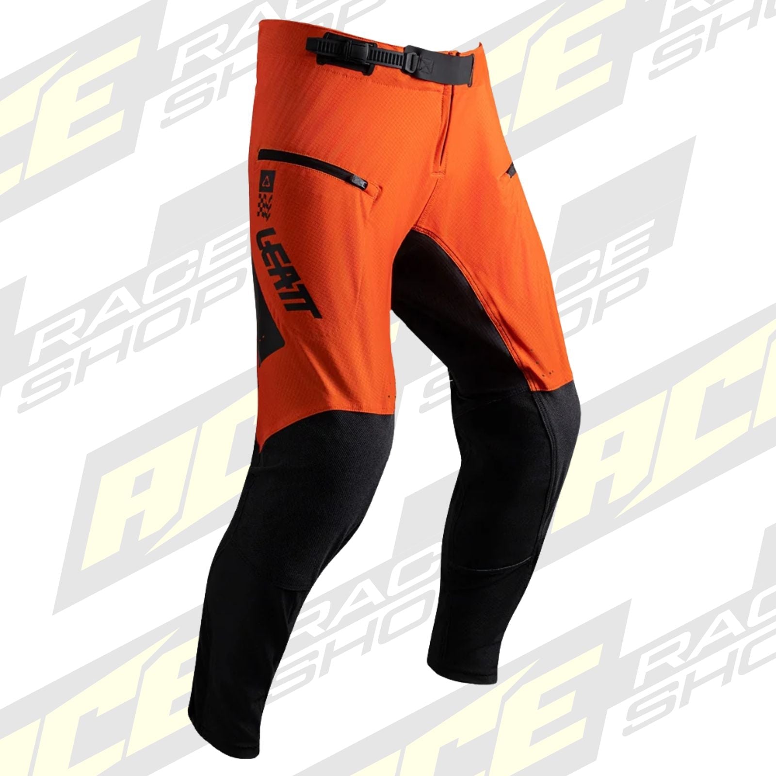 LEATT PANT TROUSERS BOTTOMS MOTO 4.5 ENDURO SPEED - ORANGE BLACK - ACE Race Shop