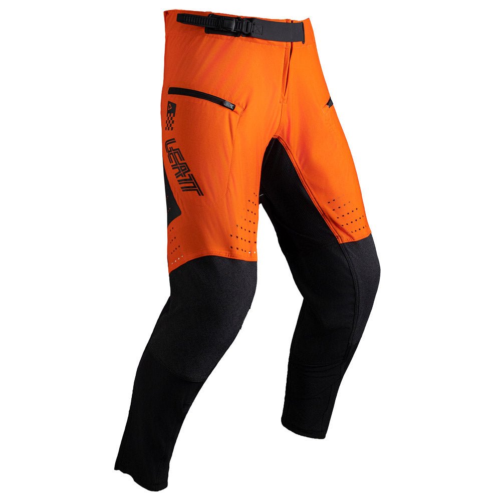 LEATT PANT TROUSERS BOTTOMS MOTO 4.5 ENDURO X-FLOW ORANGE BLACK - ACE Race Shop