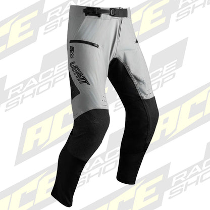 LEATT PANT TROUSERS BOTTOMS MOTO 4.5 ENDURO X-FLOW STEEL GREY BLACK - ACE Race Shop