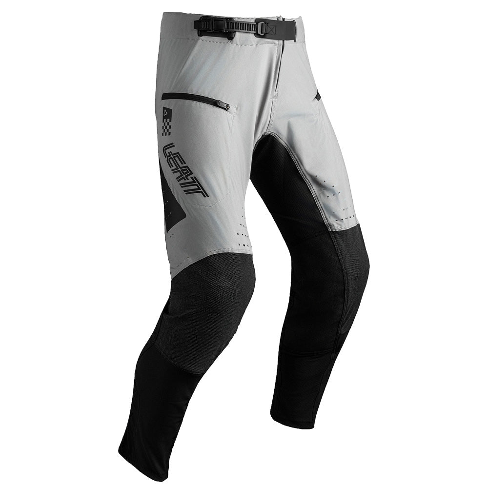 LEATT PANT TROUSERS BOTTOMS MOTO 4.5 ENDURO X-FLOW STEEL GREY BLACK - ACE Race Shop