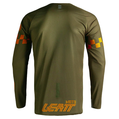 LEATT SHIRT JERSEY MOTO 4.5 ENDURO X-FLOW SPEED KHAKI BROWN - ACE Race Shop