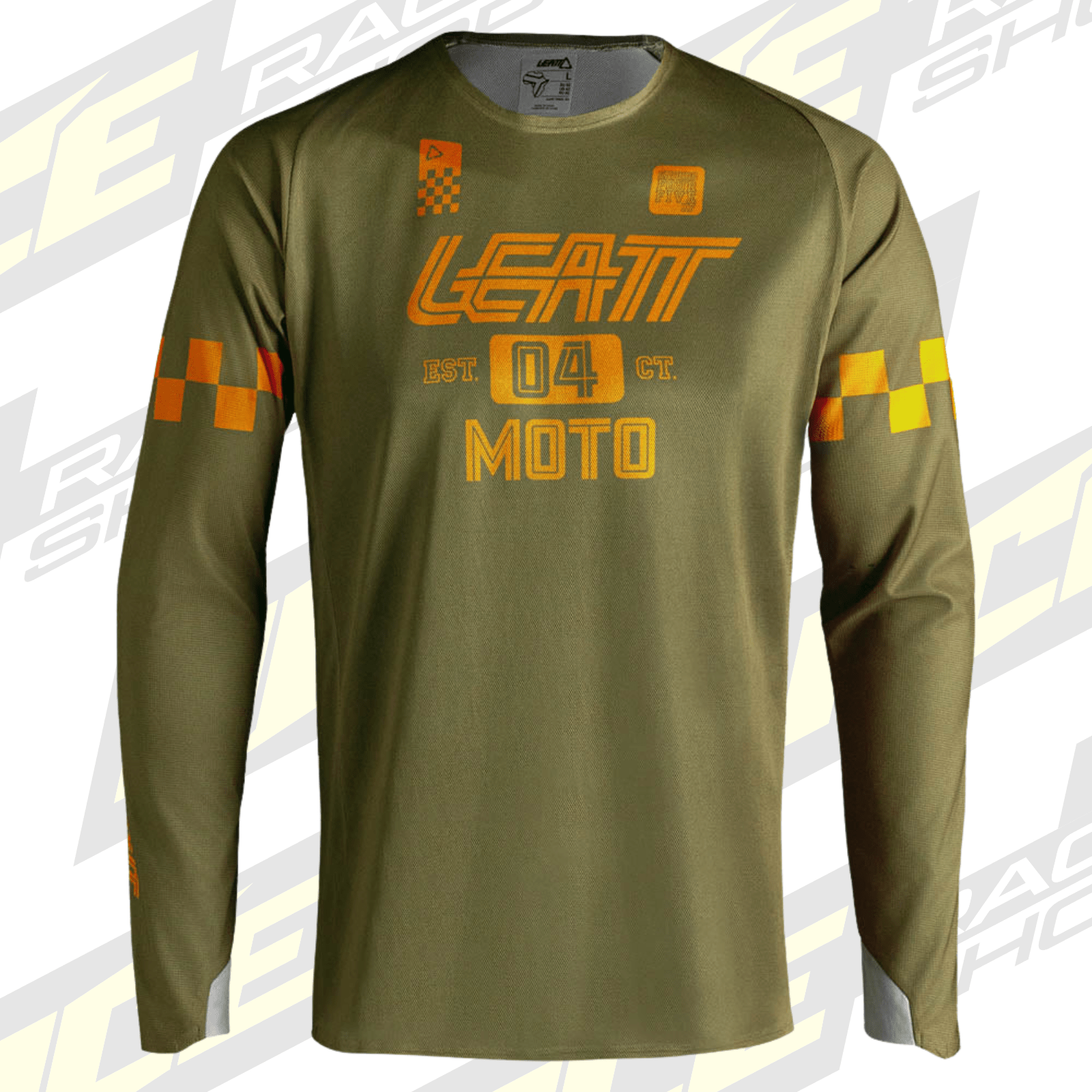 LEATT SHIRT JERSEY MOTO 4.5 ENDURO X-FLOW SPEED KHAKI BROWN - ACE Race Shop